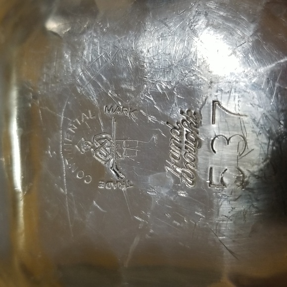 TRADE CONTINENTAL STAMPED 537 DIVIDED TRAY W FLORAL MOTIF ALUMINUM - Picture 6 of 7